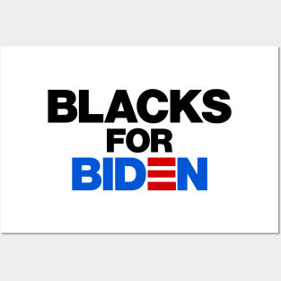 BLACKS FOR BIDEN TRUMP Posters and Art